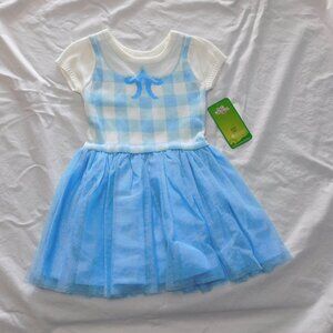 Toddler Girl Wizard of Oz Dorothy Dress Halloween Costume Wicked 3T 4T 5T NEW